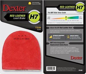 Red Leather Dexter Accessories h7 Replacement Heel